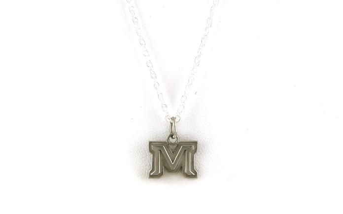content/products/Montana State University M Logo Necklace in Sterling Silver