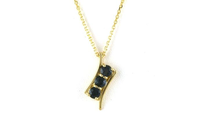 content/products/3-Stone Montana Sapphire Bypass-style Necklace in Yellow Gold (1.73cts TWT)
