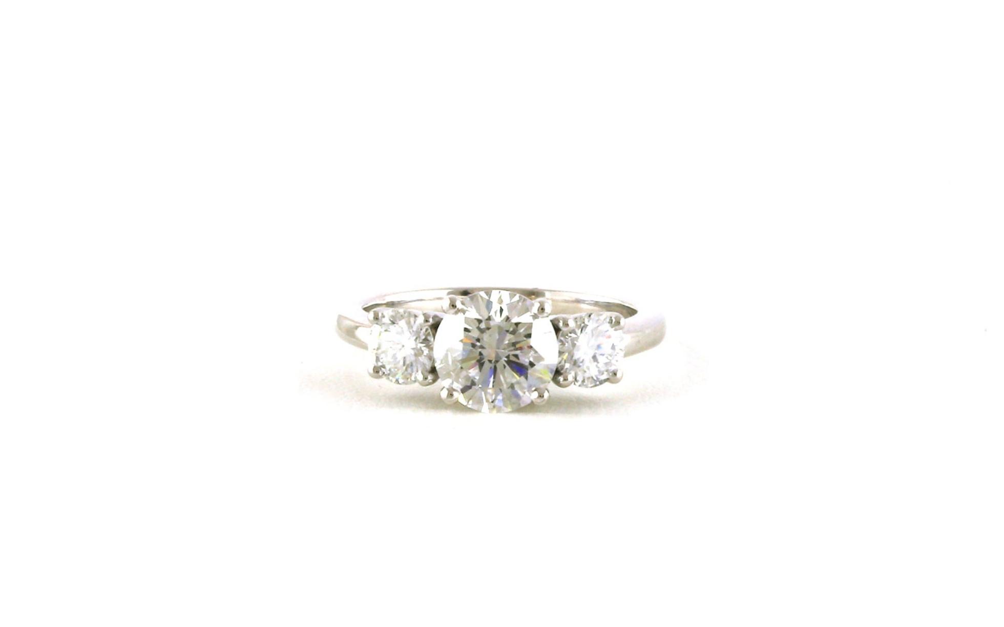3-Stone Diamond Engagement Ring in Platinum (2.22cts TWT)