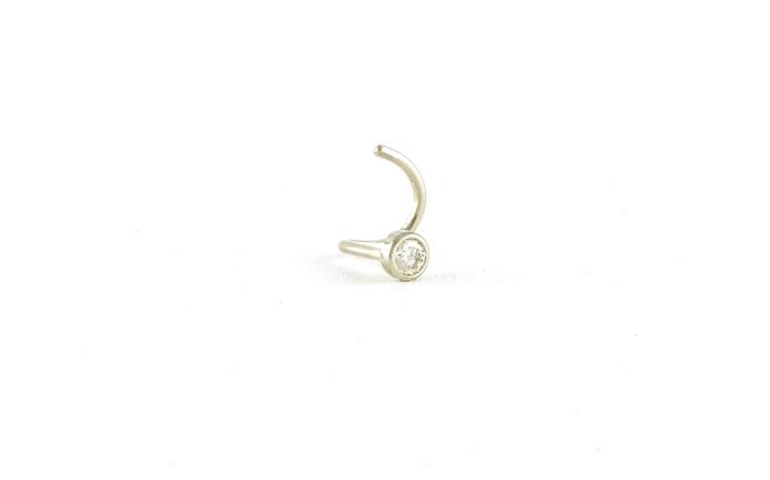 content/products/Bezel-set Diamond Nose Ring in White Gold (0.03cts TWT)
