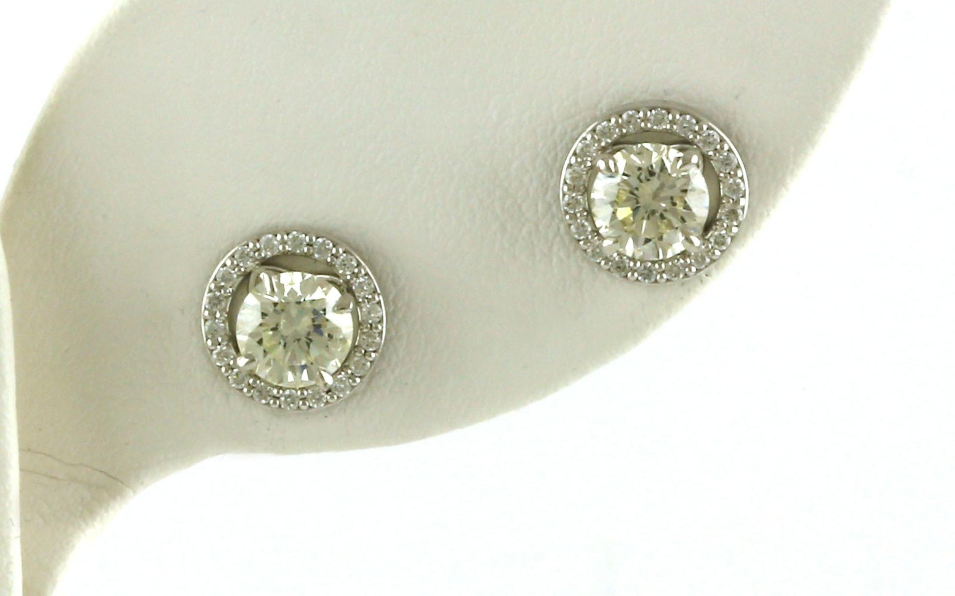 Pave Diamond Earring Jackets in White Gold (0.17cts)