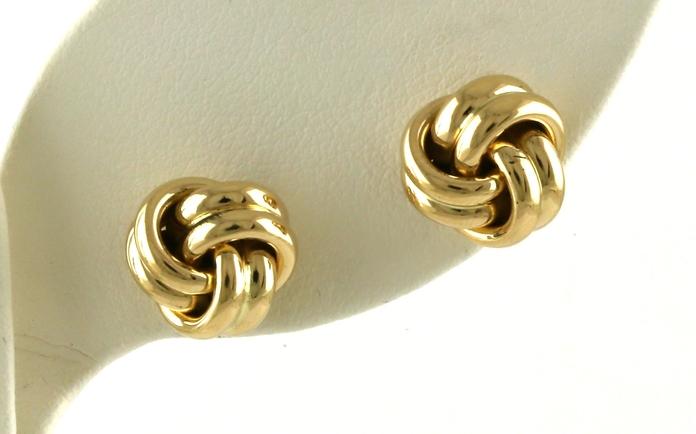 content/products/Estate Piece: Love Knot Style Stud Earrings in Yellow Gold