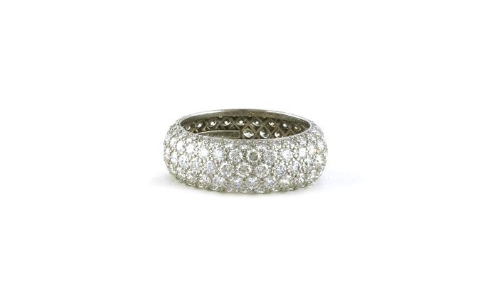 content/products/Estate Piece: Tiffany and Co. Wide Bombe-style Pave Diamond Eternity Band in Platinum (3.50cts TWT)