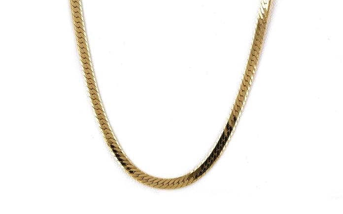 content/products/Estate Piece: Herringbone Chain Necklace in Yellow Gold (2.9 mm)