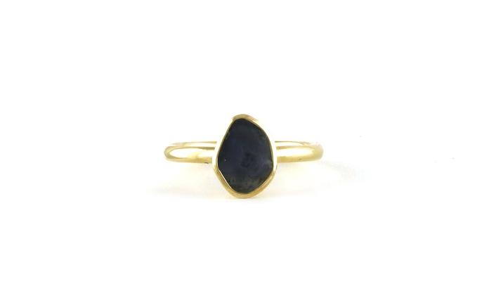 content/products/Solitaire-style Bezel-set Raw Un-cut Montana Yogo Sapphire Ring in Yellow Gold (1.16cts)