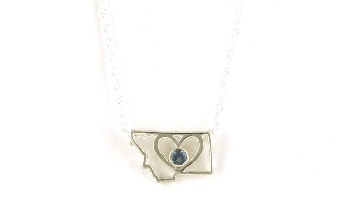 content/products/State of Montana Heart Bezel-set Montana Sapphire Necklace in Sterling Silver