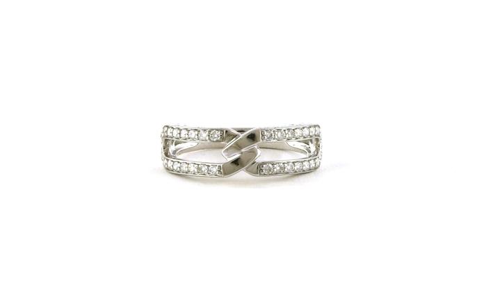 content/products/Chain link Pave Diamond Ring in White Gold (0.41cts TWT)