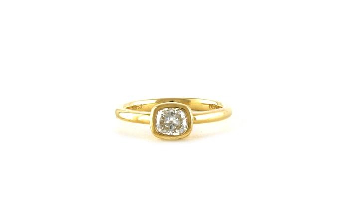 content/products/East-West Bezel-set Cushion-cut Diamond Engagement Ring in Yellow Gold (0.70cts)