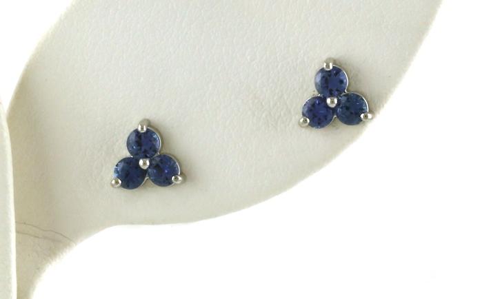content/products/3-Stone Cluster Montana Yogo Sapphire Stud Earrings in White Gold (0.77cts TWT)
