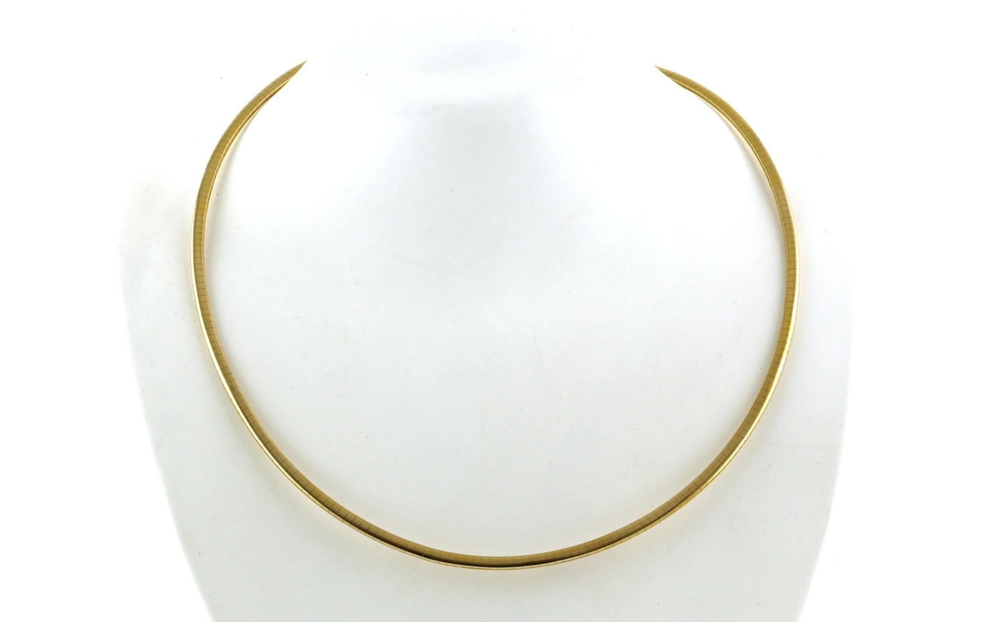 Estate Piece: Omega Chain Necklace in Yellow Gold (3.0 mm)