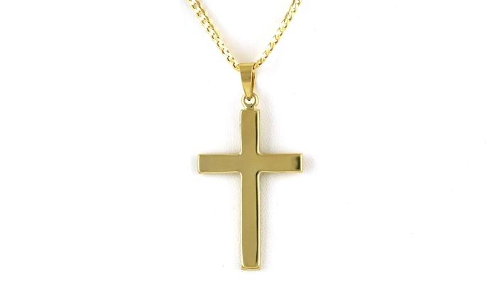 content/products/Estate Piece: Cross Necklace on Curb Chain in Yellow Gold