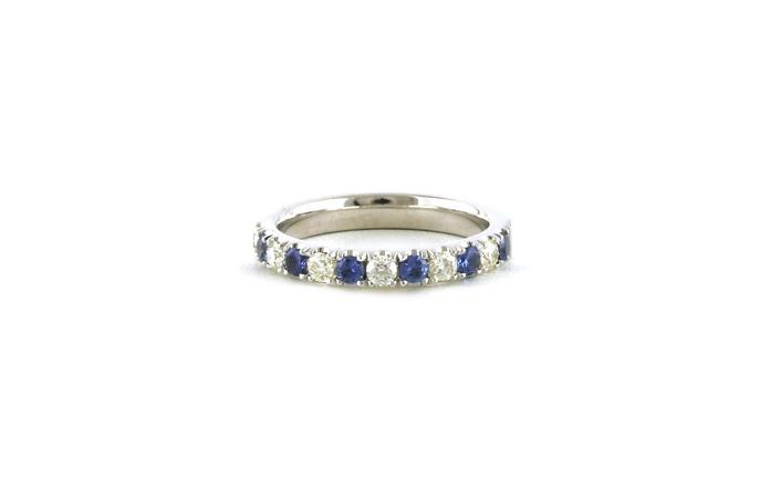 content/products/11-Stone Alternating Montana Yogo Sapphire and Diamond Band in White Gold (0.81cts TWT)