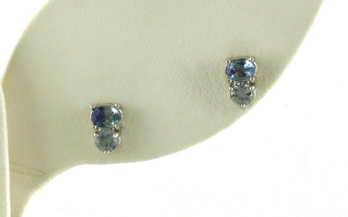 content/products/2-Stone Oval-cut Blue and White Montana Sapphire Stud Earrings in White Gold (0.37cts TWT)