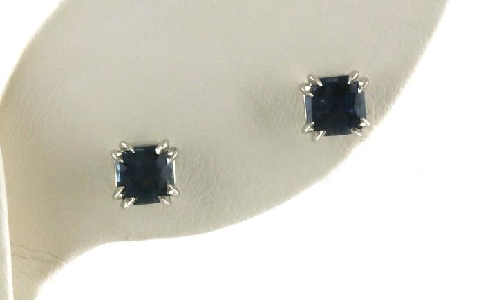 content/products/Asscher-cut Montana Sapphire Stud Earrings in White Gold (1.77cts TWT)