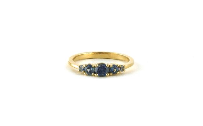 content/products/5-Stone Graduated Montana Sapphire Ring in Yellow Gold (0.66cts TWT)