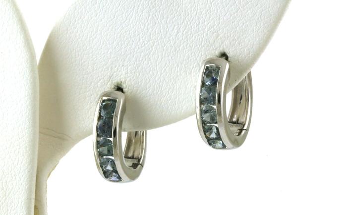 content/products/5-Stone Channel-set Montana Sapphire Hoop Earrings in White Gold (1.40cts TWT)