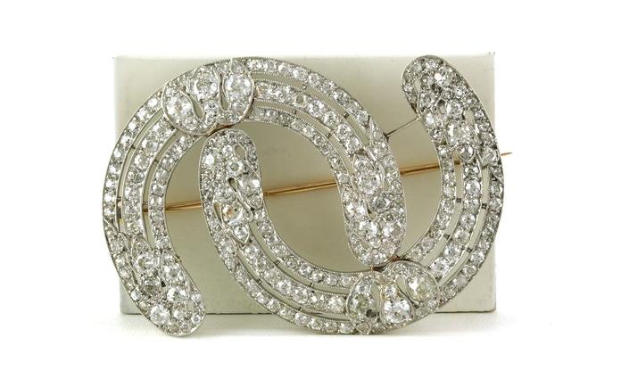 content/products/Estate Piece: Art Deco Double Curve Diamond Pin in Platinum (6.00cts TWT)