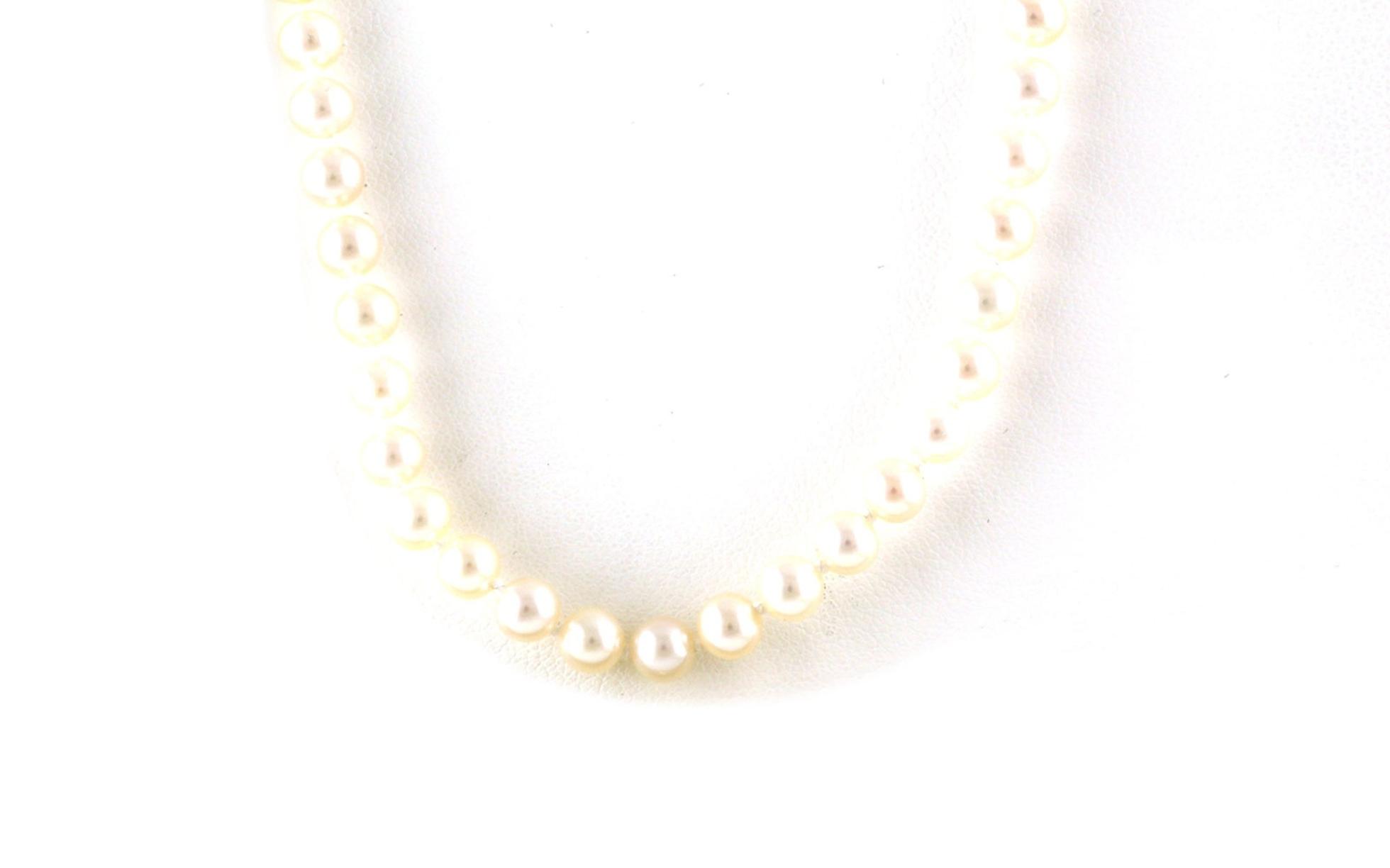 Fresh Water Pearl Necklace with Yellow Gold Clasp (4.5 - 5 mm)