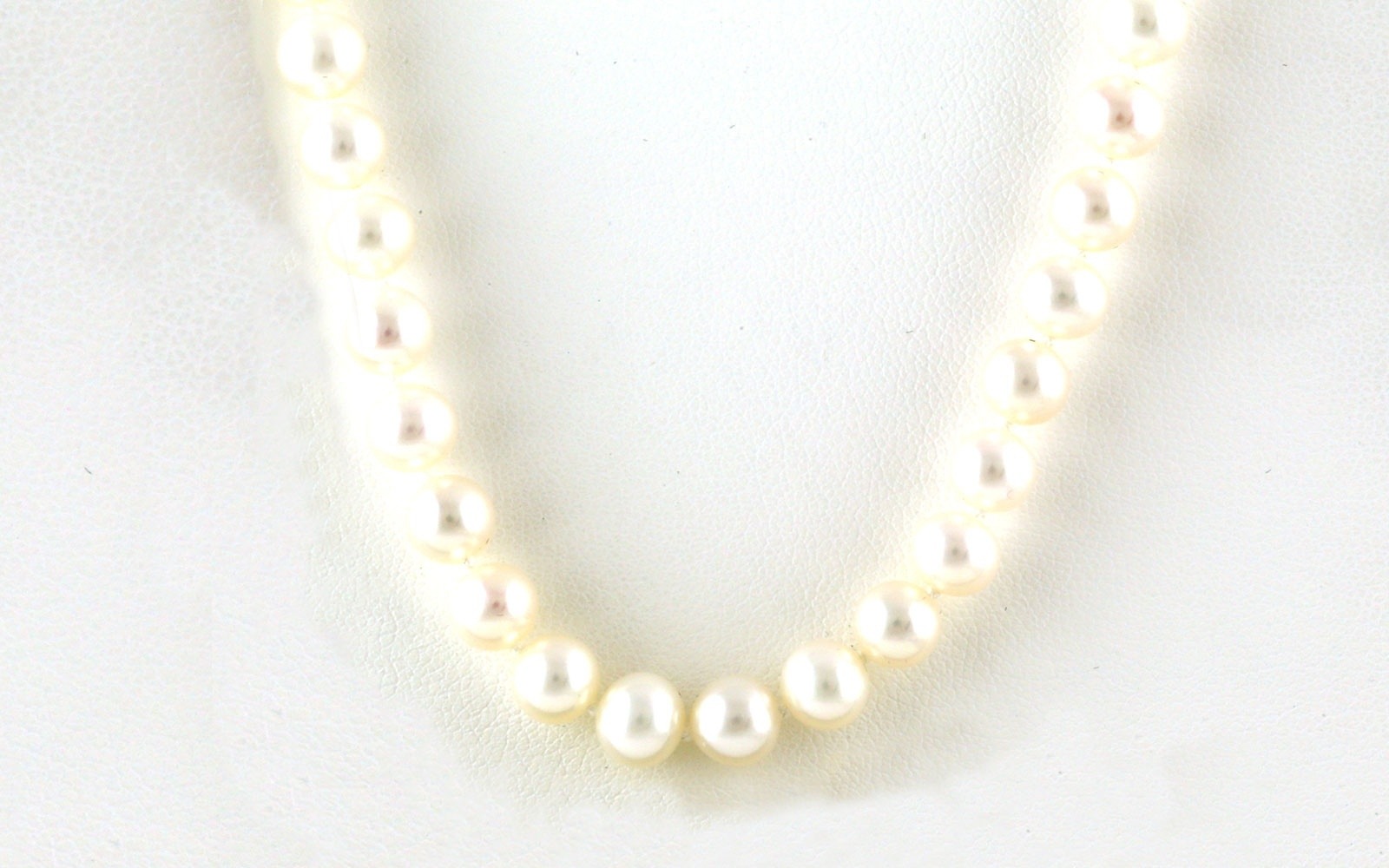 Fresh Water Pearl Necklace with White Gold Clasp (6 - 6.5 mm)