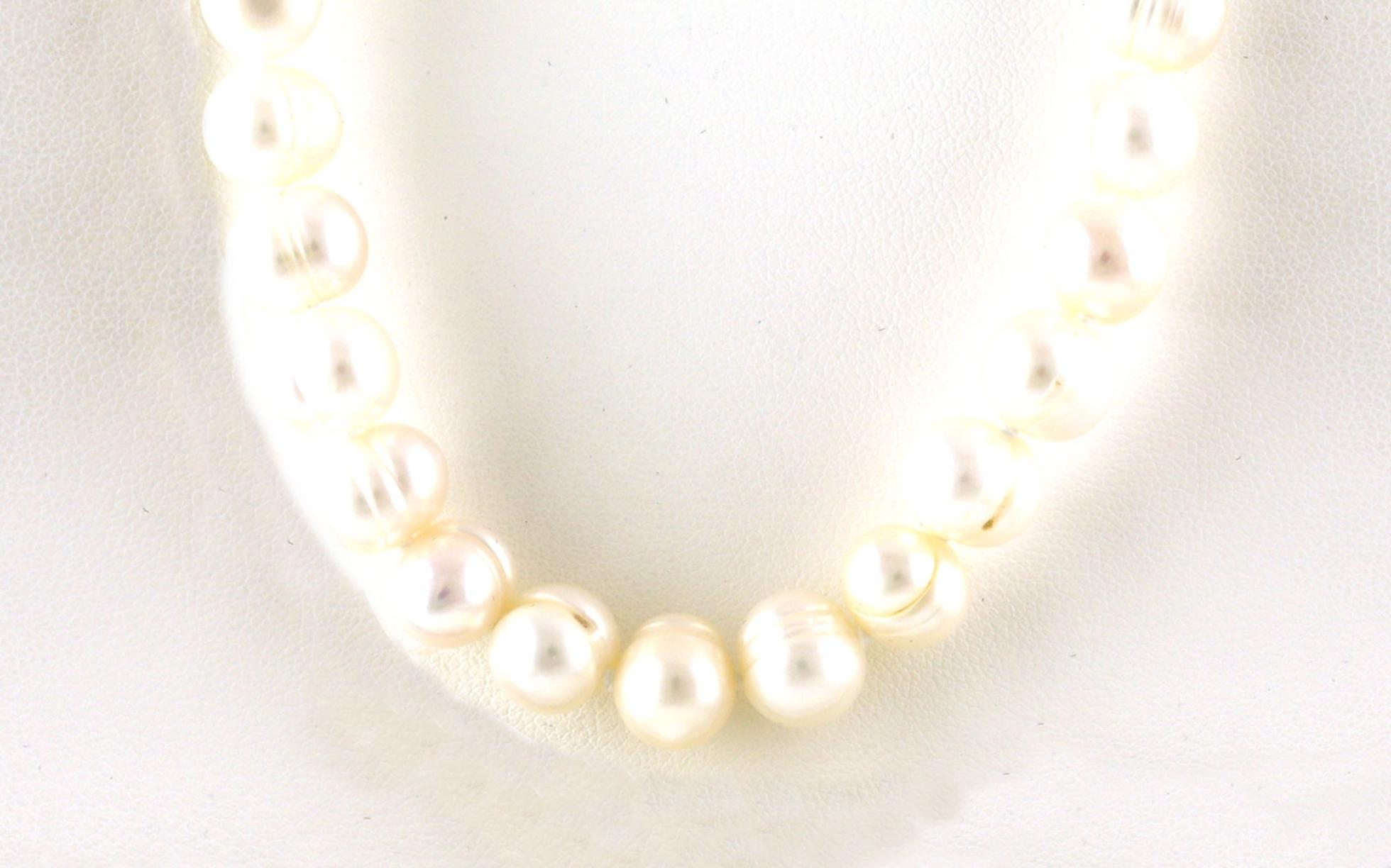 Opera Length White Fresh Water Pearl Endless Necklace