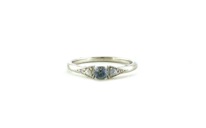 content/products/3-Stone Montana Sapphire and White Sapphire Ring with Milgrain Details in Sterling Silver (0.24cts TWT)