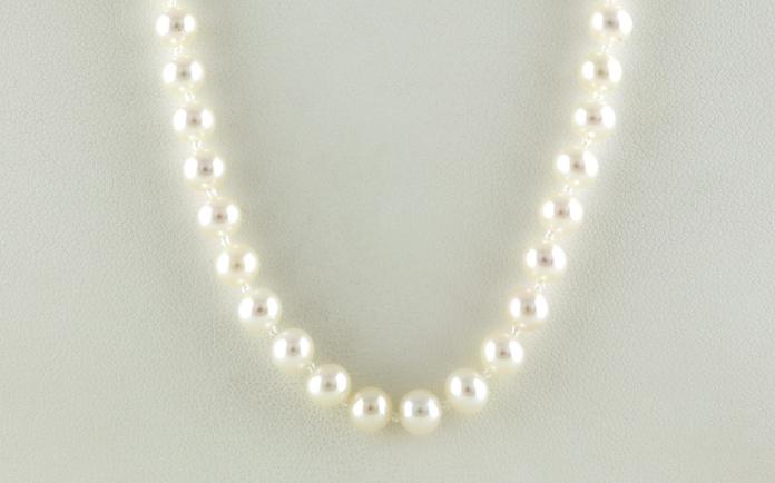 content/products/Fresh Water Pearl Necklace with  White Gold Clasp (5 - 5.5 mm)