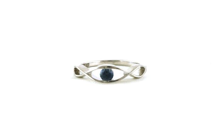 content/products/Solitaire Woven Infinity Montana Sapphire Ring in Sterling Silver (0.30cts)