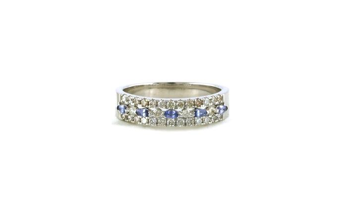 content/products/3-Row Pave Marquise-cut Montana Yogo Sapphire and Diamond Band in White Gold (0.59cts TWT)