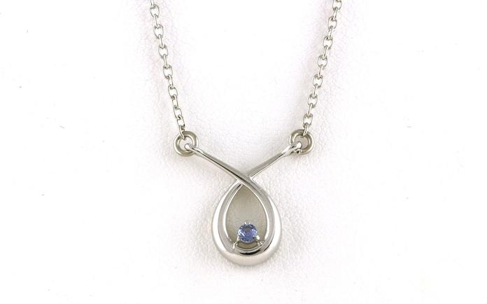 content/products/Swoop Teardrop Montana Yogo Sapphire Necklace in Sterling Silver (0.08cts TWT)