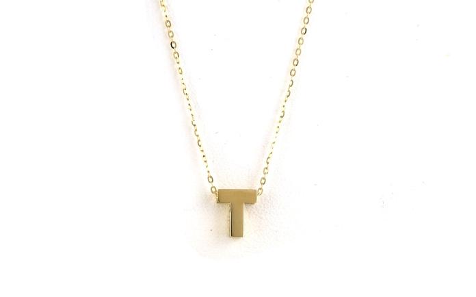 content/products/Hollow "T" Initial Necklace in Yellow Gold