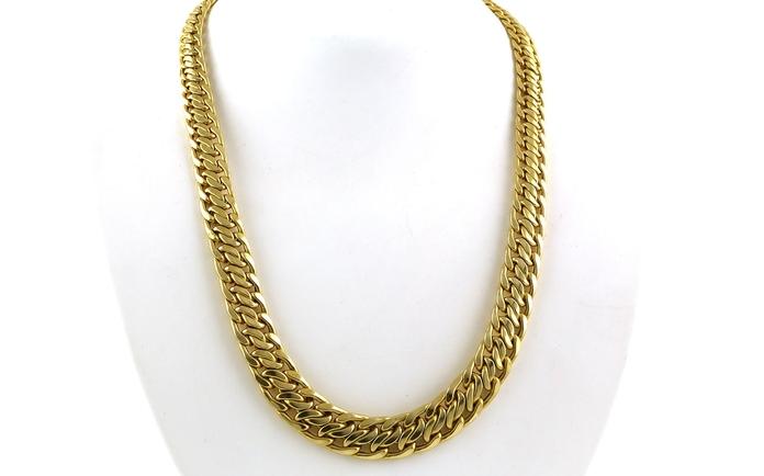 content/products/Estate Piece: Semi-solid Fancy Link Collar Necklace in Yellow Gold