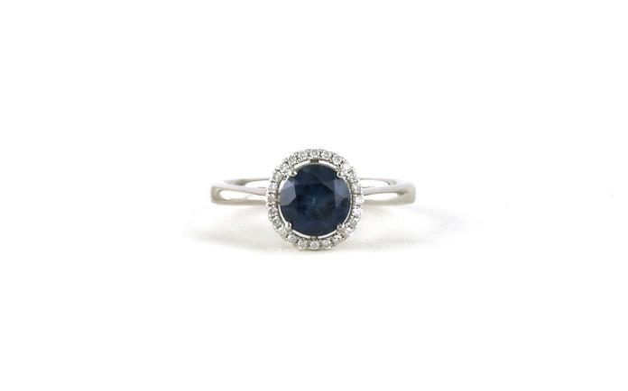 content/products/Halo-style Montana Sapphire and Diamond Ring in White Gold (1.49cts TWT)