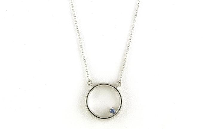 content/products/Circle Montana Yogo Sapphire Necklace in Sterling Silver (0.06cts)