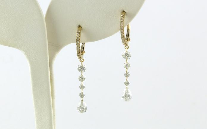 content/products/Drilled Dangle Diamond Hoops in Yellow Gold (1.37cts TWT)