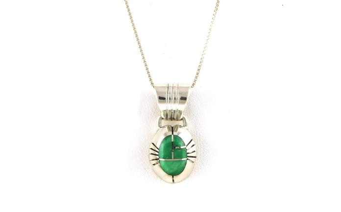 content/products/Estate Piece: Inlaid Malachite Necklace by Chester Benally