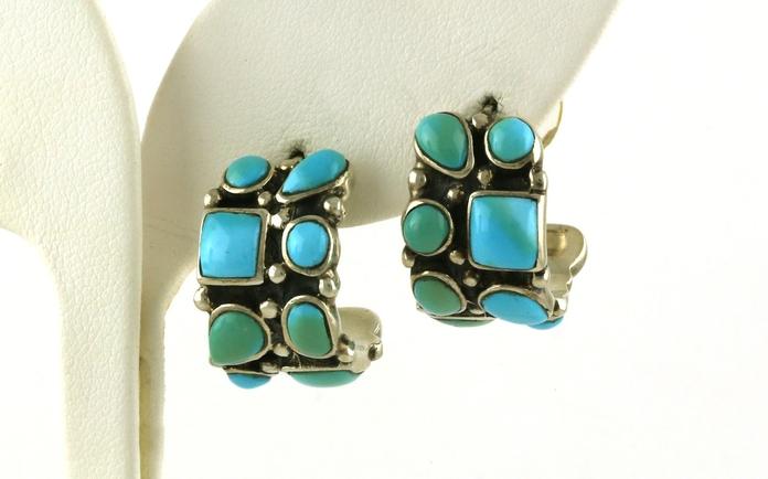 content/products/Estate Piece: Turquoise Hoops