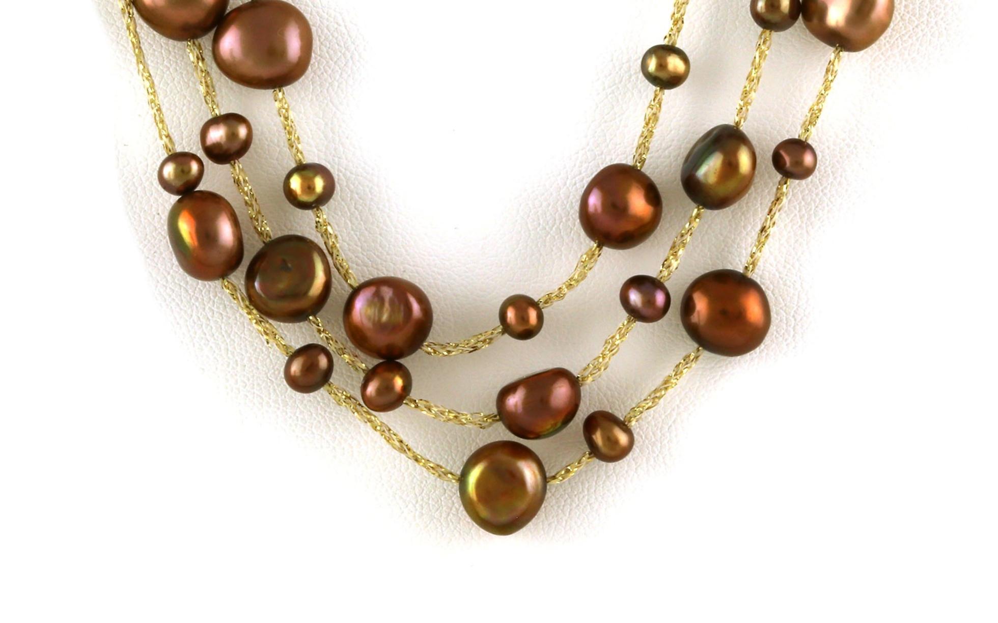 Estate Piece: Chocolate Pearl Necklace