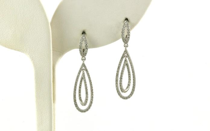 content/products/Double Teardrop Dangle Earrings in White Gold (0.5cts TWT)