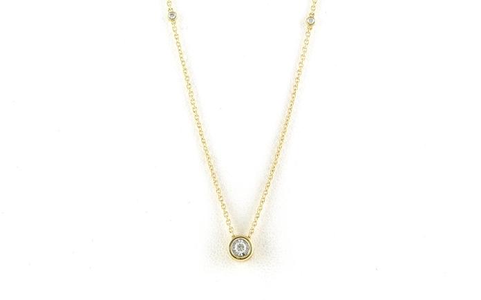 content/products/Diamond by the Yard Necklace with Illusion-set Solitaire Diamond Pendant in Yellow Gold