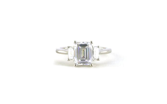 content/products/3-Stone Emerald-cut Engagement Ring Mounting in White Gold (0.6cts TWT)