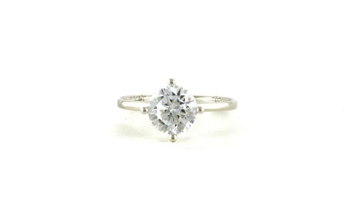 content/products/4-Prong With Pave Sides Engagement Ring Mounting in White Gold (0.25cts TWT)