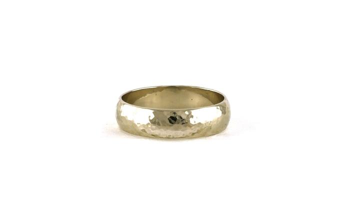 content/products/Estate Piece: Hammered Light Comfort Fit Men's Wedding Band in White Gold 