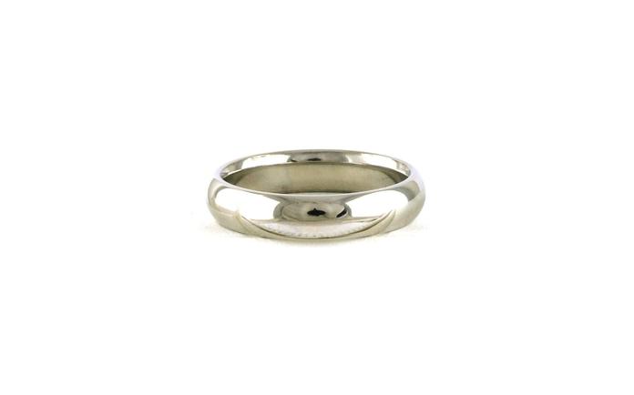 content/products/Estate Piece: Polished Half Round Comfort Fit Men's Wedding Band in White Platinum