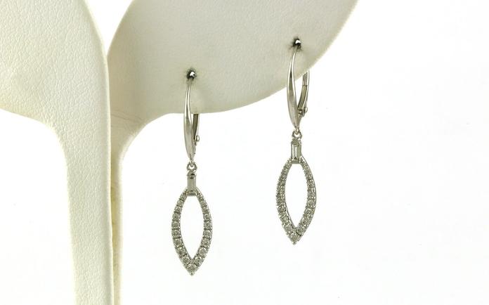 content/products/Marquise-Shape Leverback Diamond Earrings in White Gold (0.38cts TWT)