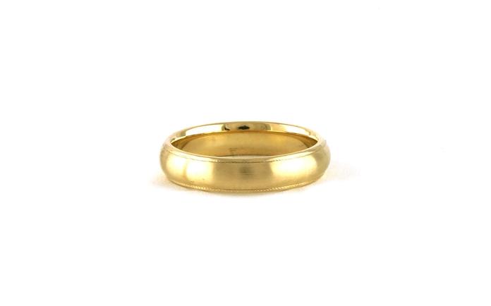 content/products/Estate Piece: Satin Finish Half Round Milgrain Edge Men's Wedding Band in Yellow Gold 