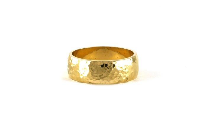 content/products/Estate Piece: Hammered Half Round Men's Wedding Band in Yellow Gold