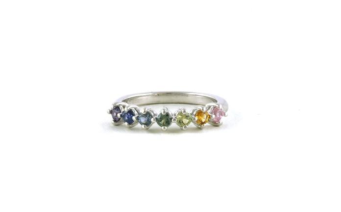 content/products/7-Stone Rainbow Montana Sapphire Band in White Gold (0.71cts TWT)