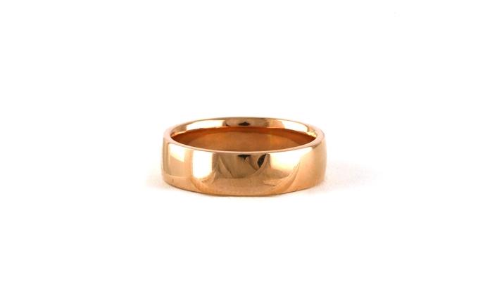 content/products/Estate Piece: Half Round Light Comfort Fit Men's Wedding Band with Polished Finish in Rose Gold 