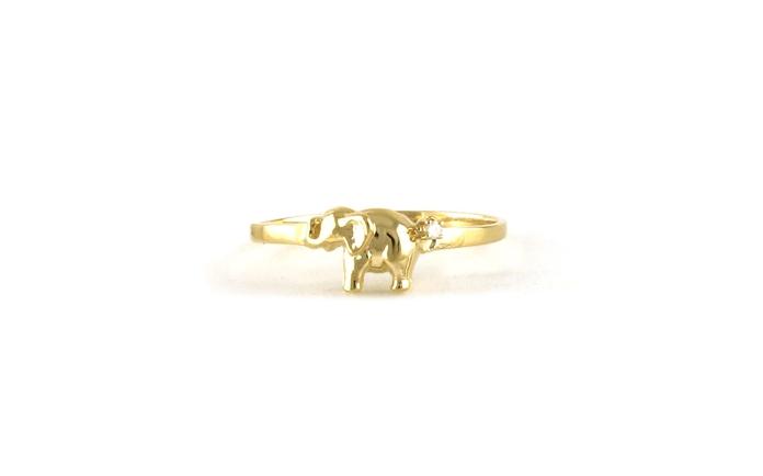 content/products/Elephant Diamond Ring in Yellow Gold (0.01cts TWT)