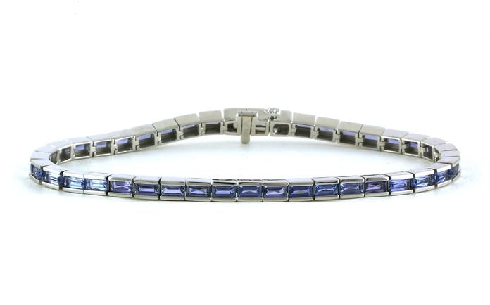 content/products/Bar-set Baguette-cut Montana Yogo Sapphire Tennis Bracelet in White Gold (5.63cts TWT)